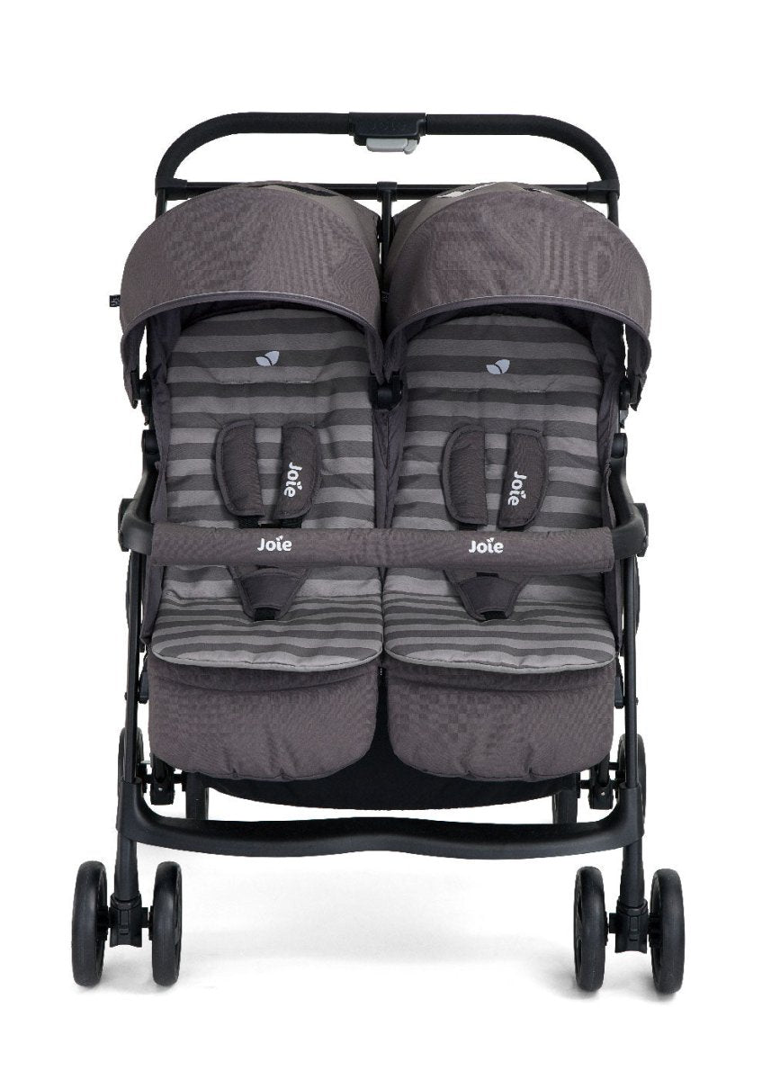 Aire Twin Stroller Side By Side - Dark Pewter | Twin Stroller | Joie for Mamas & Papas LB - Baby Gear