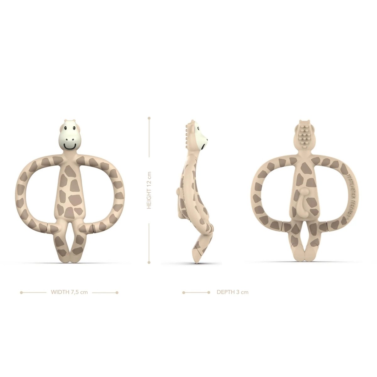 Animal Teether & Muslin Giraffe Gift Set | Teether | Matchstick Monkey for Mamas & Papas LB - Activity & Sensory Toys