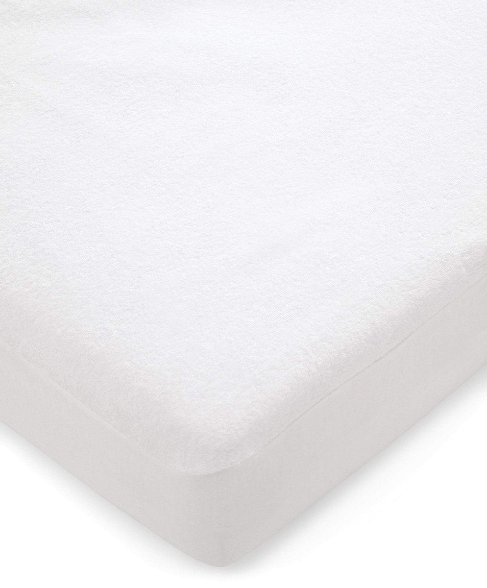 Anti - Allergy Terry Towelling Cotbed Mattress Protector | Mattress Protector | Mamas & Papas for Mamas & Papas LB - Furniture & Nursery