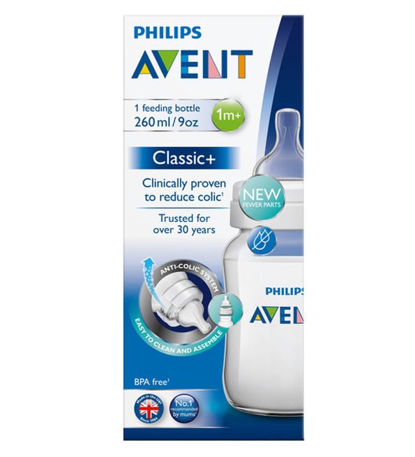 Anti - colic Plastic Bottle 260ml | Baby Bottle | Avent for Mamas & Papas LB - 6hr