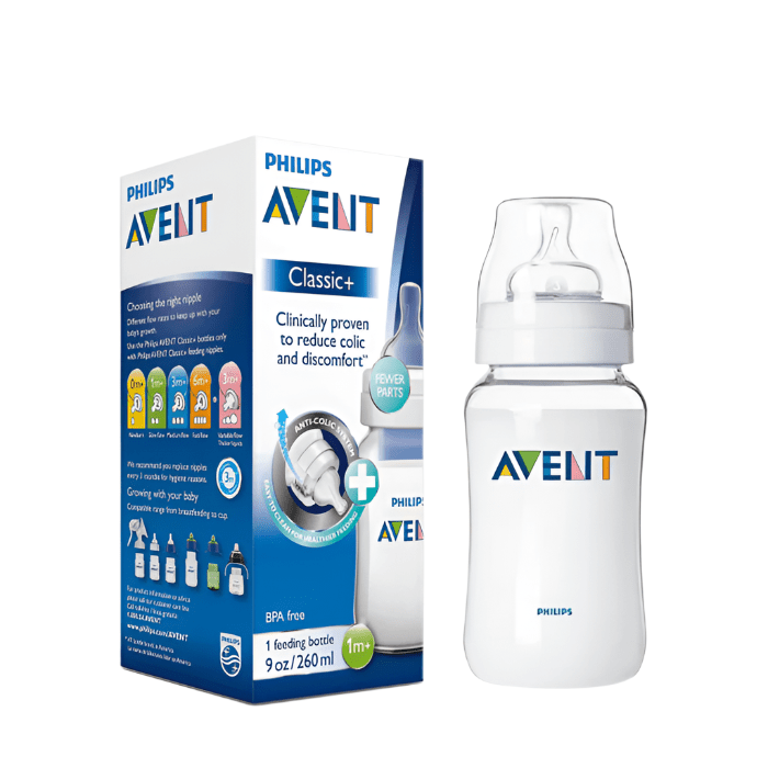Anti - colic Plastic Bottle 260ml | Baby Bottle | Avent for Mamas & Papas LB - 6hr