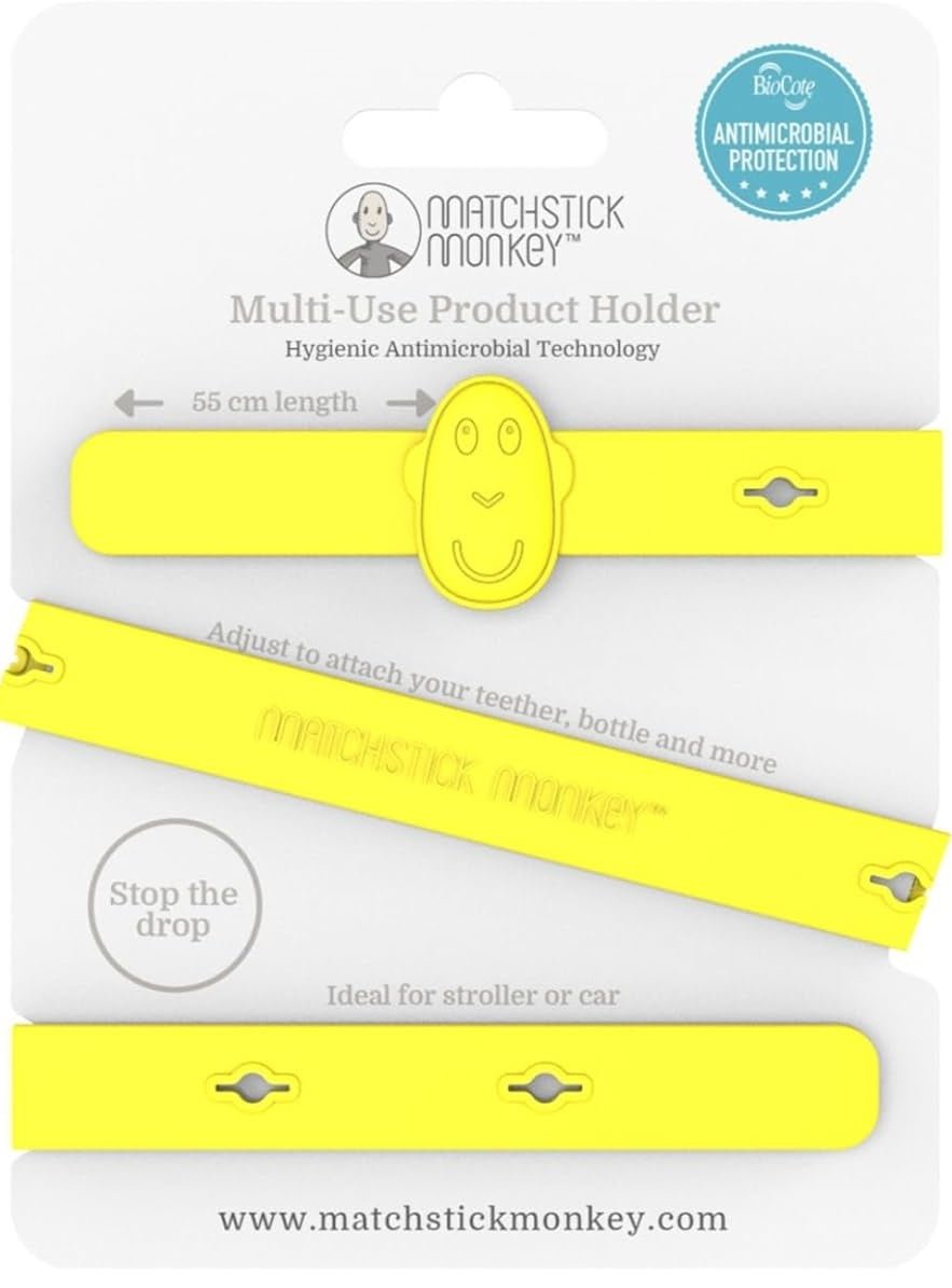 Antimicrobial Silicone Multi - Use Product Holder Strap For Teether | Teether | Matchstick Monkey for Mamas & Papas LB - Activity & Sensory Toys