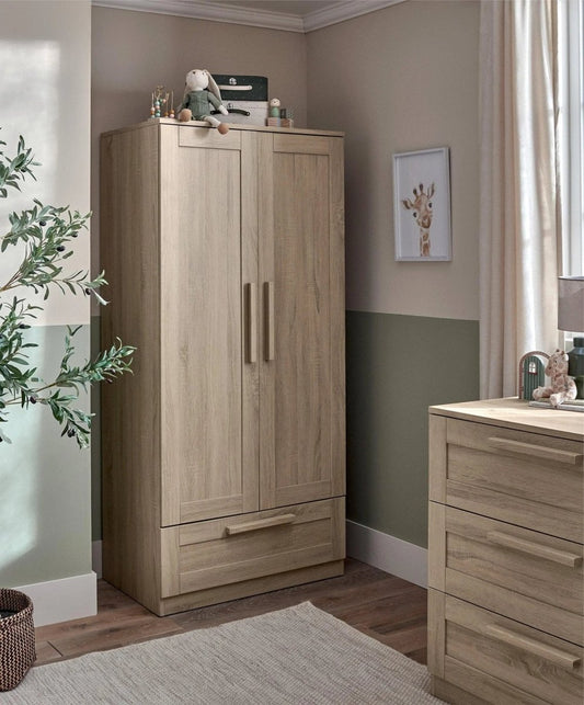 Atlas Wardrobe - Light Oak Default Title | Nursery Furniture | Mamas & Papas for Mamas & Papas LB - Furniture & Nursery