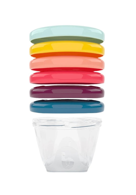 Babybol Medium Storage Container 180ml - Pack of 6 | Food Storage | Babymoov for Mamas & Papas LB - 6hr