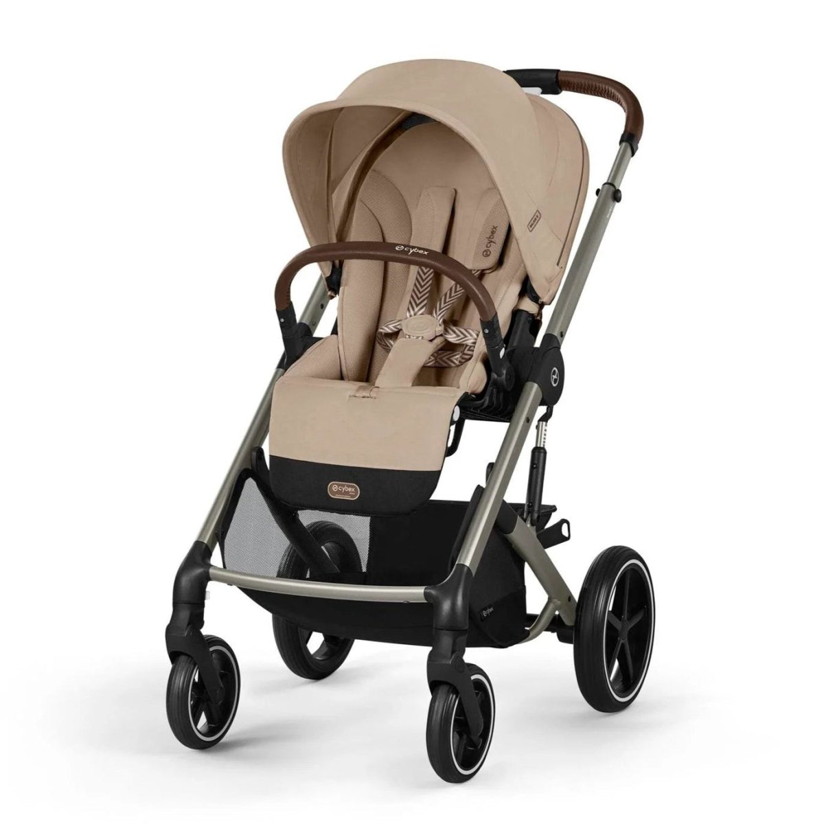 Balios S Lux All - Terrain Stroller Taupe Chassis/Almond Beige Seat | Stroller | Cybex for Mamas & Papas LB - Baby Gear