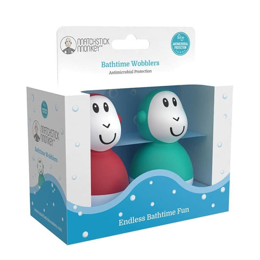 Bathtime Wobblers - Green & Red | Bath Toy | Matchstick Monkey for Mamas & Papas LB - Activity & Sensory Toys