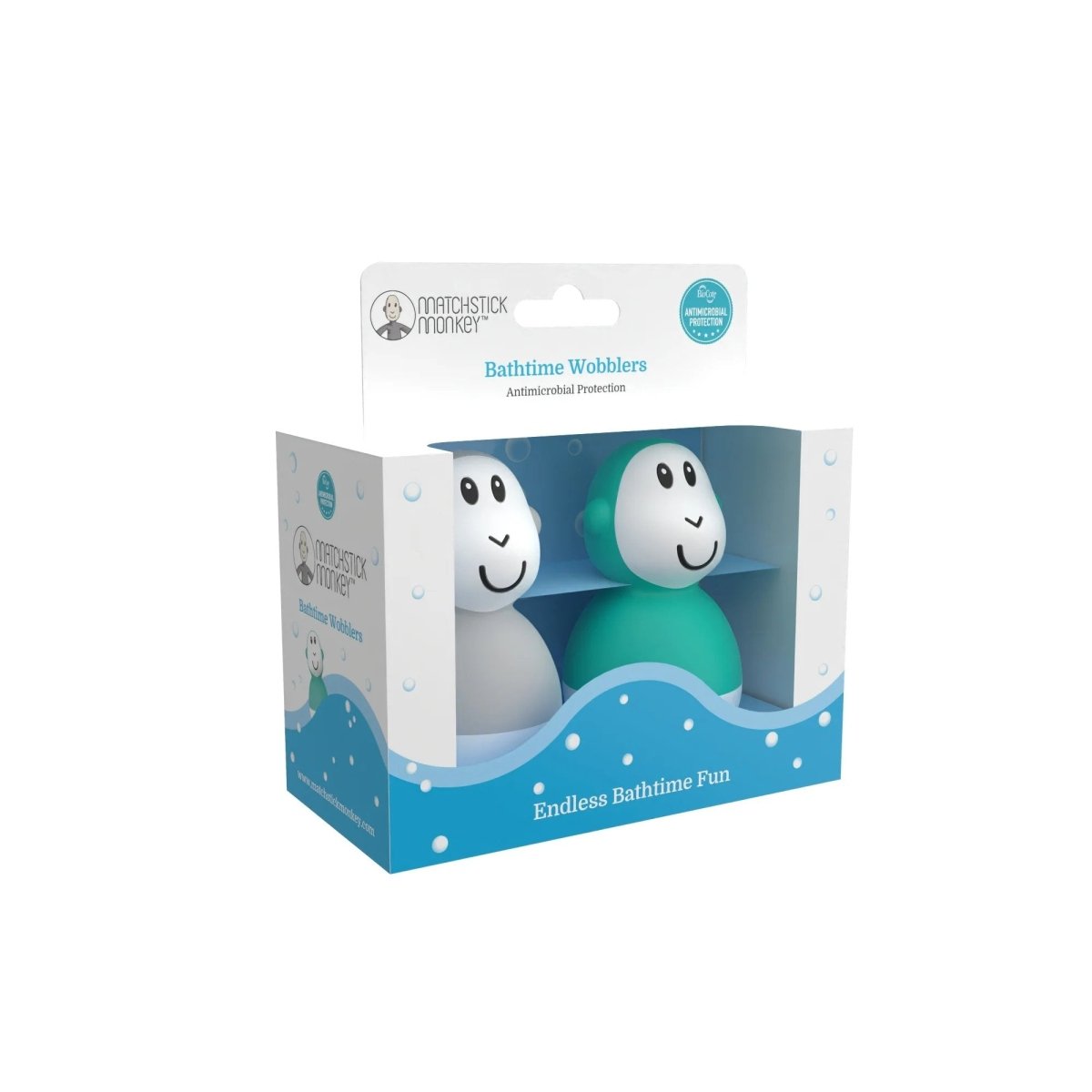 Bathtime Wobblers - Grey & Grey | Bath Toy | Matchstick Monkey for Mamas & Papas LB - Activity & Sensory Toys