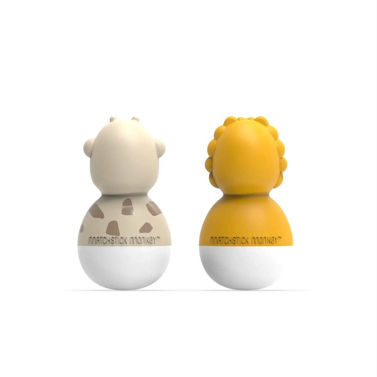 Bathtime Wobblers - Lion & Giraffe | Bath Toy | Matchstick Monkey for Mamas & Papas LB - Activity & Sensory Toys
