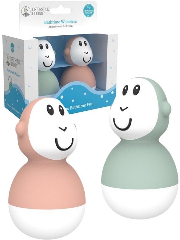 Bathtime Wobblers - Pack of 2 Bath Toy | Bath Toy | Matchstick Monkey for Mamas & Papas LB - Activity & Sensory Toys