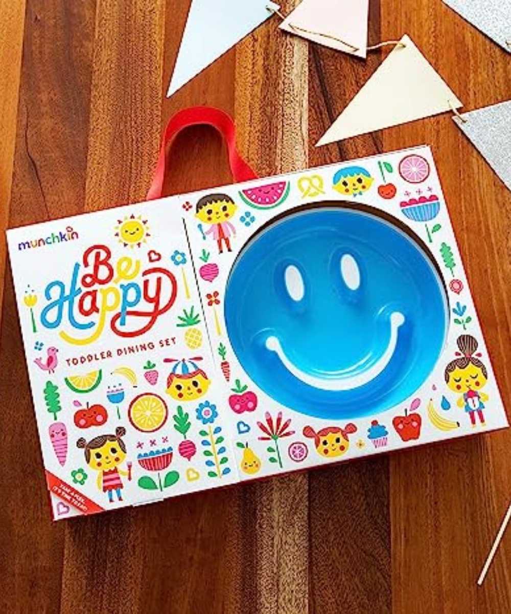 Be Happy - Toddler Dining Set Blue | Feeding Set | Munchkin for Mamas & Papas LB - 6hr
