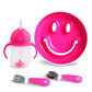 Be Happy - Toddler Dining Set Pink | Feeding Set | Munchkin for Mamas & Papas LB - 6hr