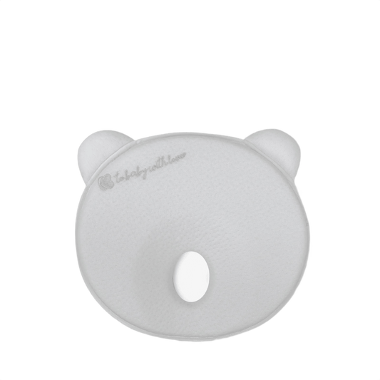 Bear Airknit Grey Memory foam ergonomic pillow | Pillow | Kikkaboo for Mamas & Papas LB - Baby Pillows