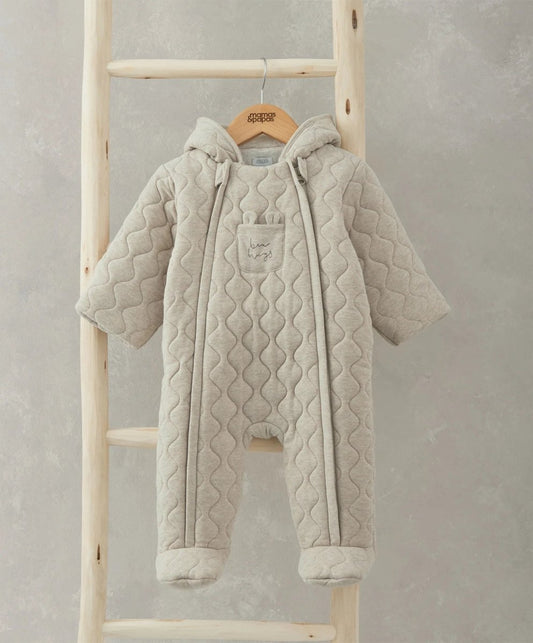 Bear Hugs Quilted Jersey Pramsuit | Pramsuit | Mamas & Papas for Mamas & Papas LB - 6hr