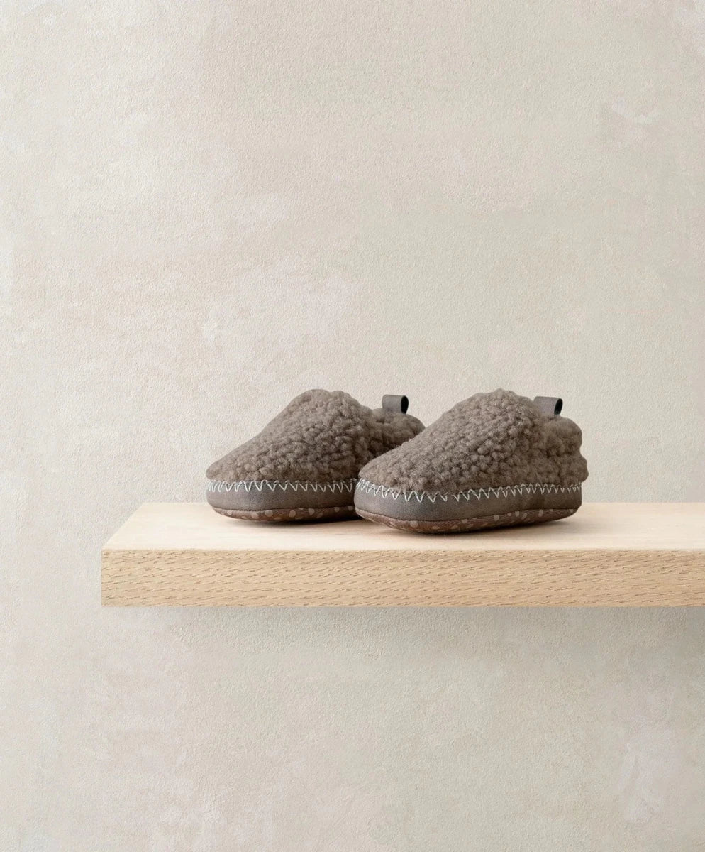 Borg Moccasin Booties 3 - 6 | Slipper | Mamas & Papas for Mamas & Papas LB - Accessories