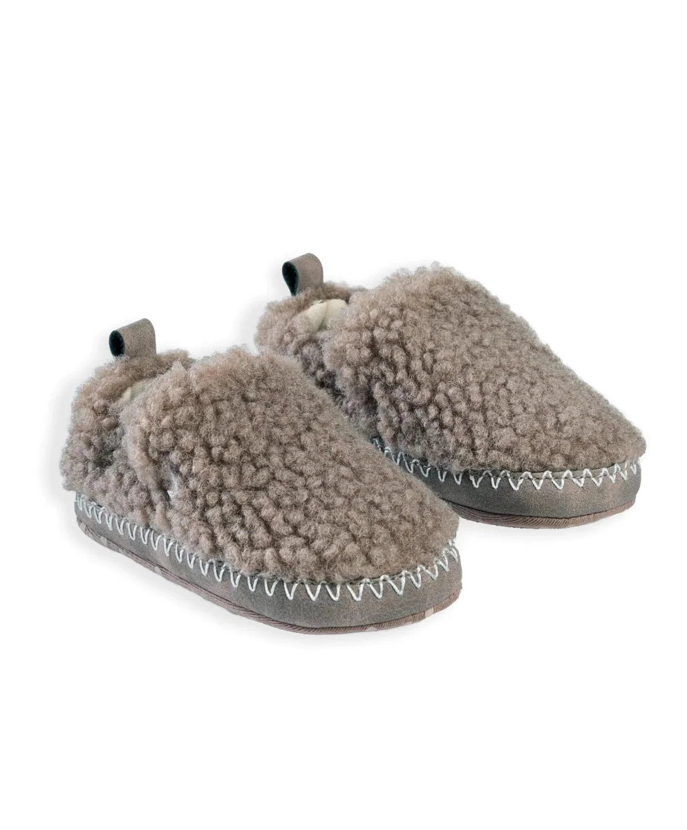 Borg Moccasin Booties 3 - 6 | Slipper | Mamas & Papas for Mamas & Papas LB - Accessories