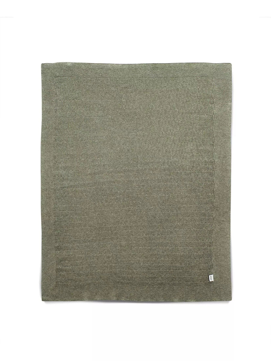 Born To Be Wild - Knitted Blanket Khaki Rib | Blanket | Mamas & Papas for Mamas & Papas LB - Baby Quilts & Blankets