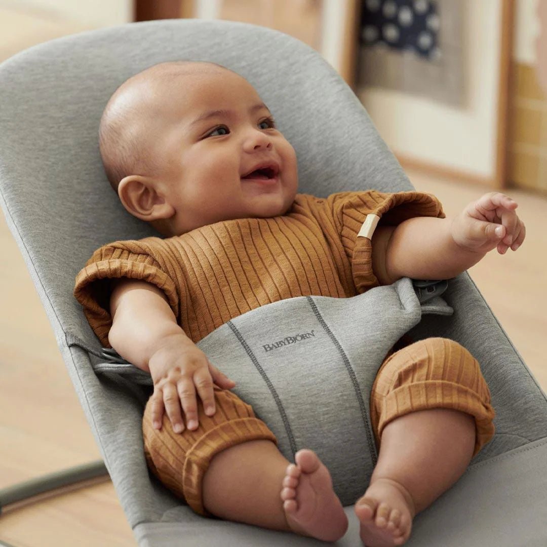 Bouncer Bliss - 3D Jersey - Light Grey | Bouncer | Stokke for Mamas & Papas LB - Sleeping Toys