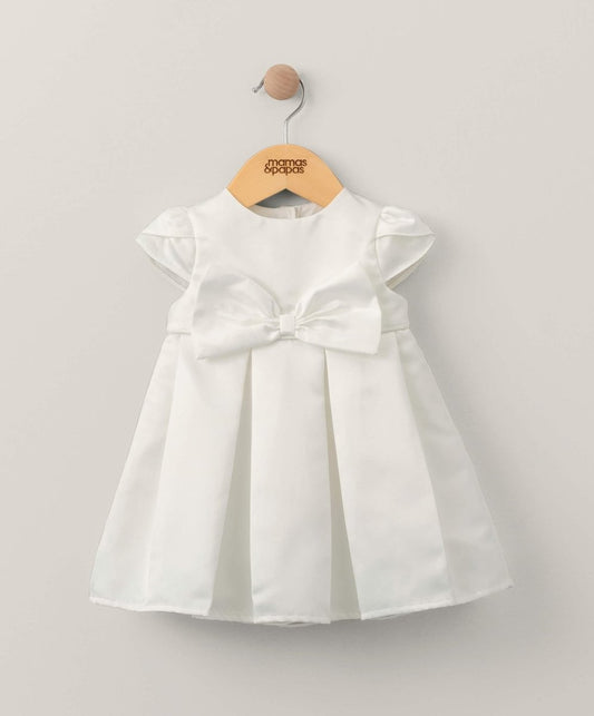Bow Dress - White | Dress | Mamas & Papas for Mamas & Papas LB - 6hr