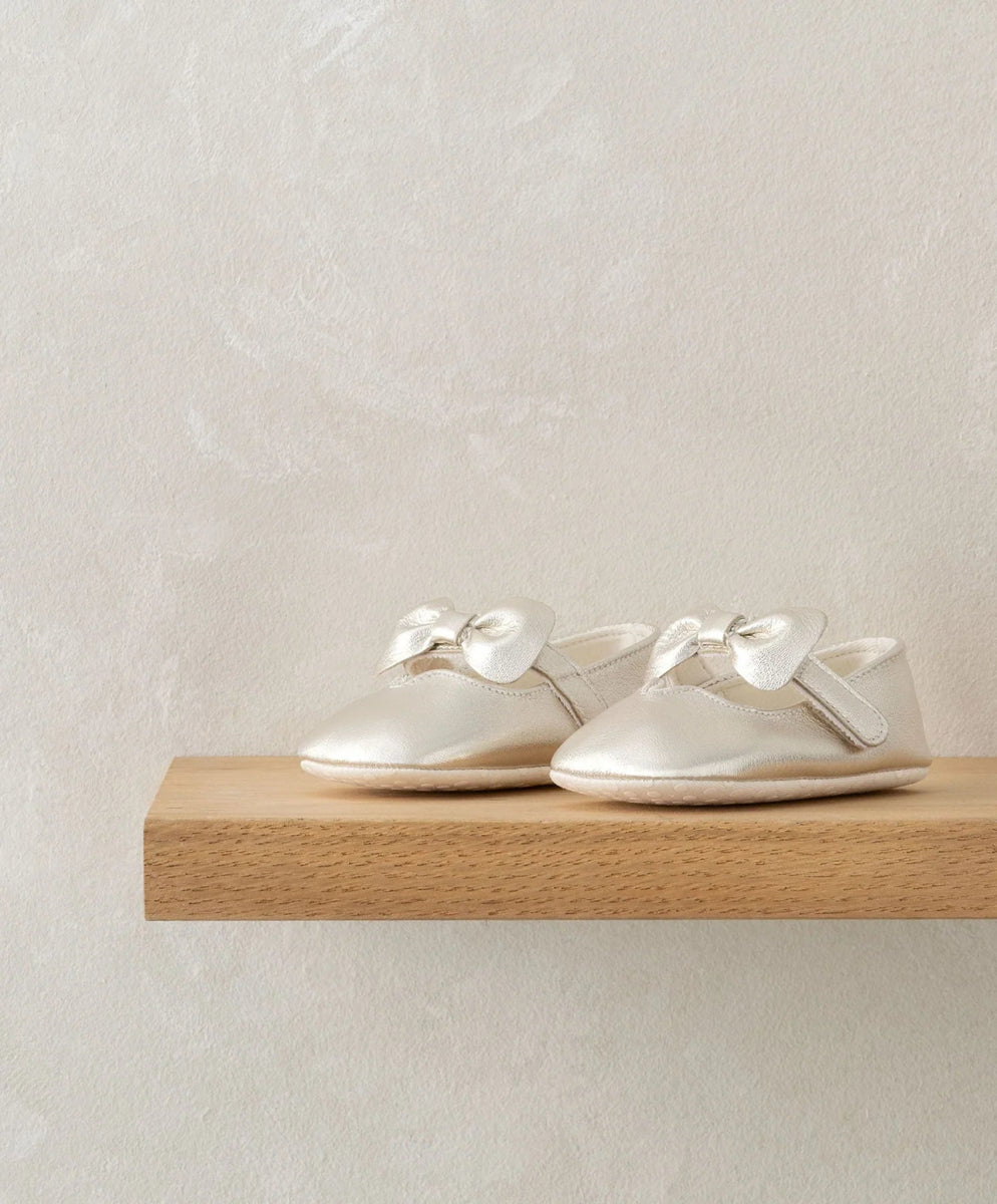 Bow Pram Shoes - Gold | Bow Shoes | Mamas & Papas for Mamas & Papas LB - 6hr