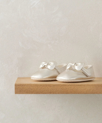 Bow Pram Shoes - Gold | Bow Shoes | Mamas & Papas for Mamas & Papas LB - 6hr