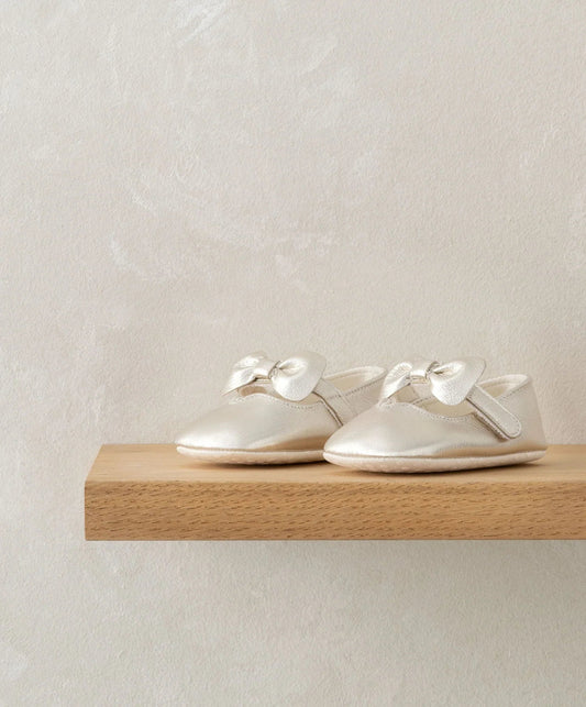Bow Pram Shoes - Gold | Bow Shoes | Mamas & Papas for Mamas & Papas LB - 6hr