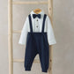 Bow Tie, Braces, Bodysuit & Trousers Outfit Set | Bodysuit | Mamas & Papas for Mamas & Papas LB - 6hr