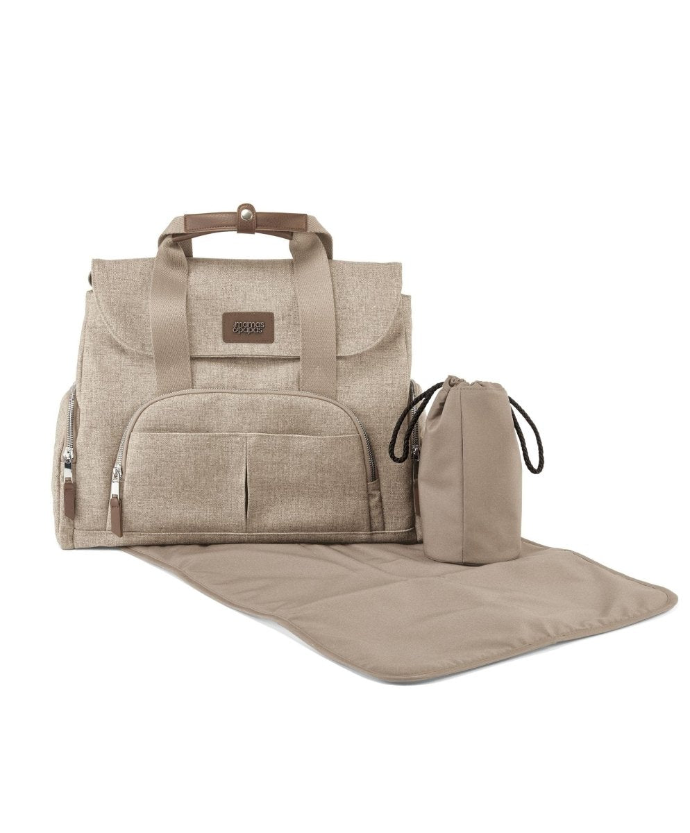 Bowler Changing Bag - Biscuit | Changing Bag | Mamas & Papas for Mamas & Papas LB - Baby Changing & Hygiene