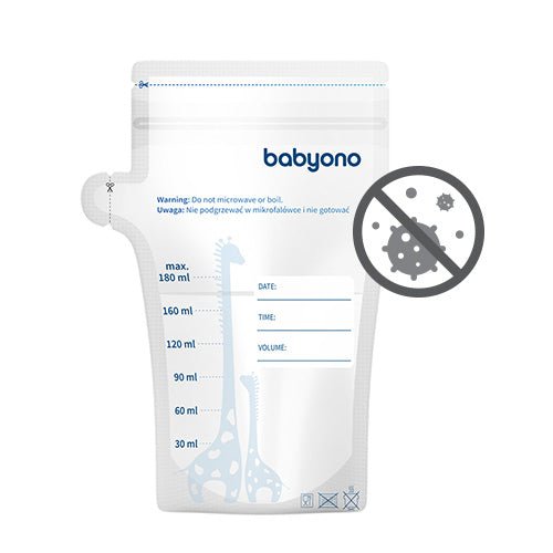 Breast Milk Storage Bags 180ml Pack of 30 | Breastfeeding Milk Storage | Babyono for Mamas & Papas LB - 6hr