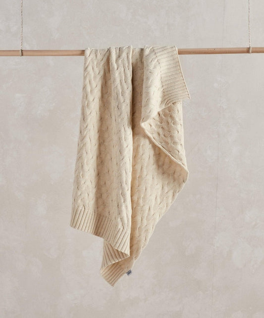 Cable Knit Blanket Cream Welcome to the World Duckling | Blanket | Mamas & Papas for Mamas & Papas LB - 6hr