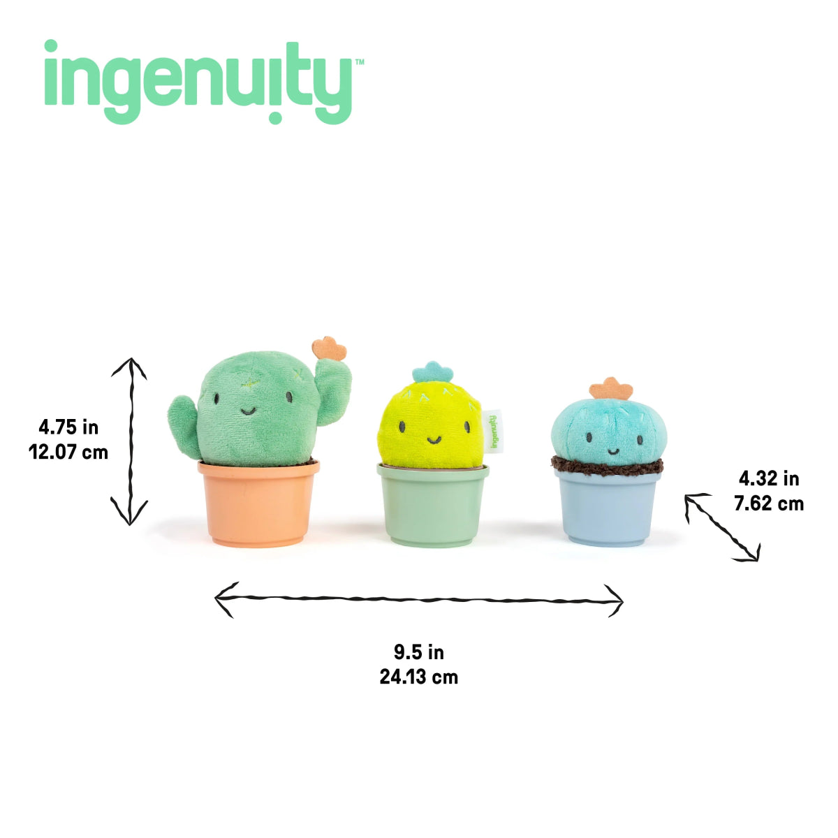 Calm Springs Nesting Rattles, Unisex | Rattle | Ingenuity for Mamas & Papas LB - 6hr