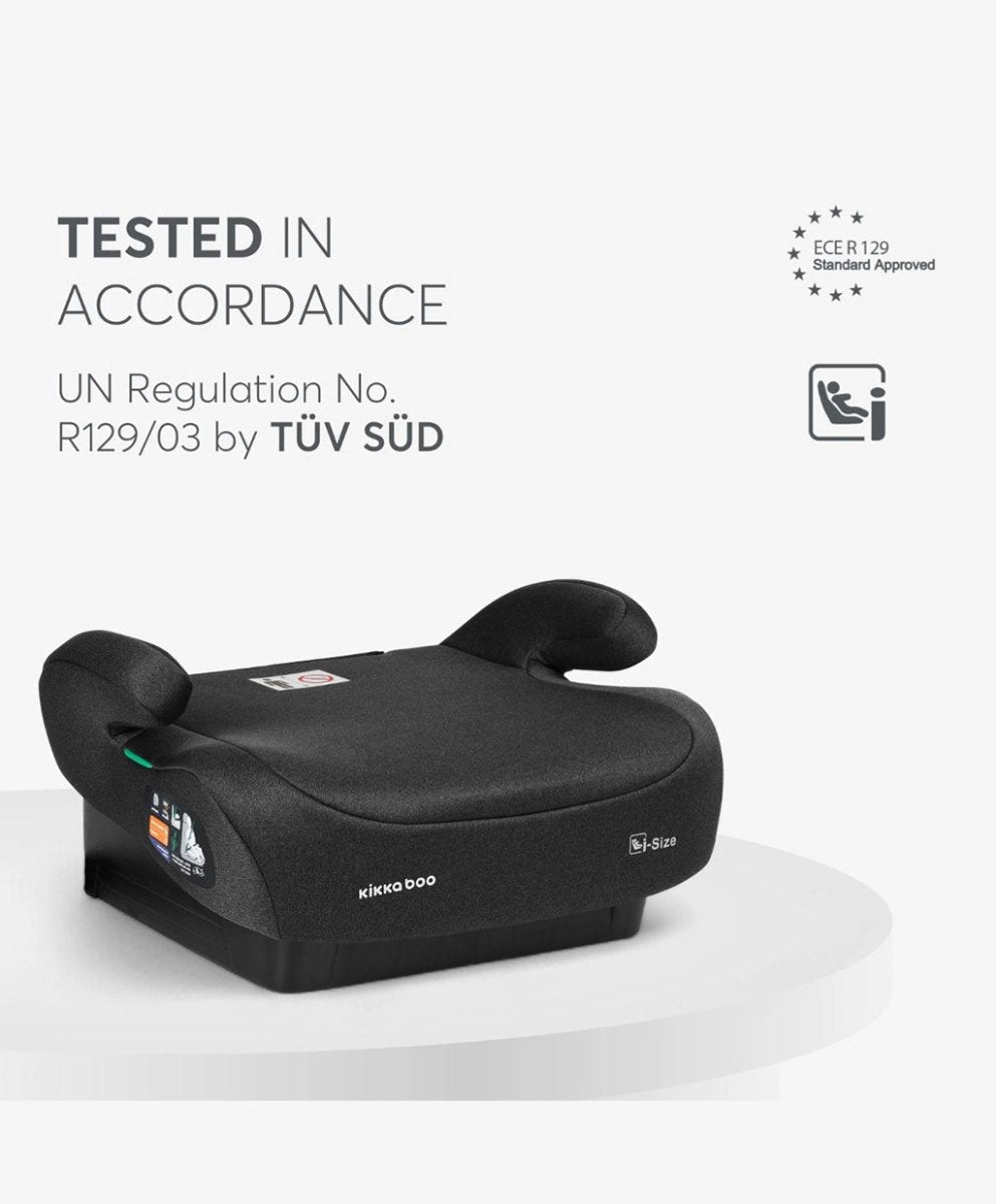 Car Seat i - Go 125 - 150cm - Black | Car Seat | KikkaBoo for Mamas & Papas LB - 6hr
