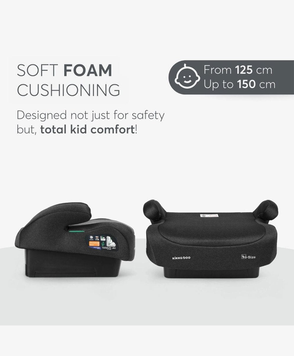 Car Seat i - Go 125 - 150cm - Black | Car Seat | KikkaBoo for Mamas & Papas LB - 6hr