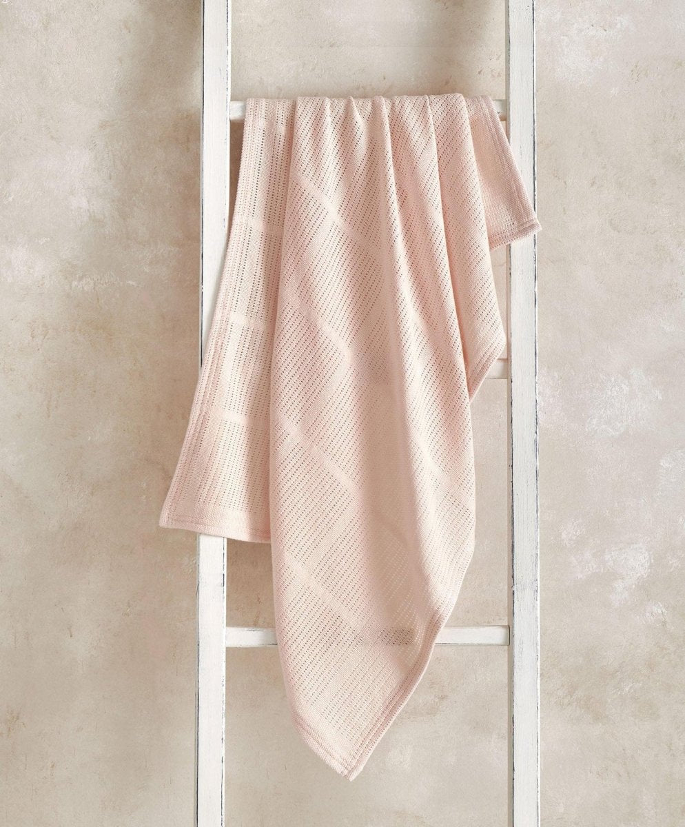 Cellular Blanket - Pink | Blanket | Mamas & Papas for Mamas & Papas LB - Baby Quilts & Blankets