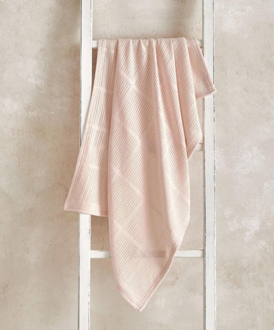 Cellular Blanket - Pink | Blanket | Mamas & Papas for Mamas & Papas LB - Baby Quilts & Blankets