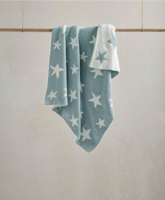 Chenille Blanket - Blue Star | Blanket | Mamas & Papas for Mamas & Papas LB - 6hr