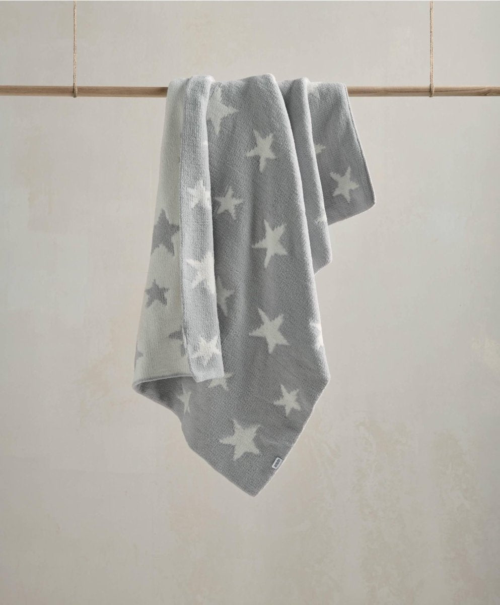 Chenille Blanket - Grey Star | Blanket | Mamas & Papas for Mamas & Papas LB - 6hr