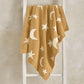 Chenille Blanket - Mustard Moon/Star | Blanket | Mamas & Papas for Mamas & Papas LB - Baby Quilts & Blankets