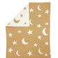 Chenille Blanket - Mustard Moon/Star | Blanket | Mamas & Papas for Mamas & Papas LB - Baby Quilts & Blankets