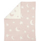 Chenille Blanket - Pink Moon/Star | Blanket | Mamas & Papas for Mamas & Papas LB - Baby Quilts & Blankets
