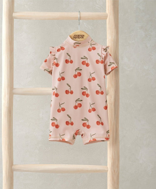 Cherry All Over Print Rashsuit | Swimsuit | Mamas & Papas for Mamas & Papas LB - 6hr