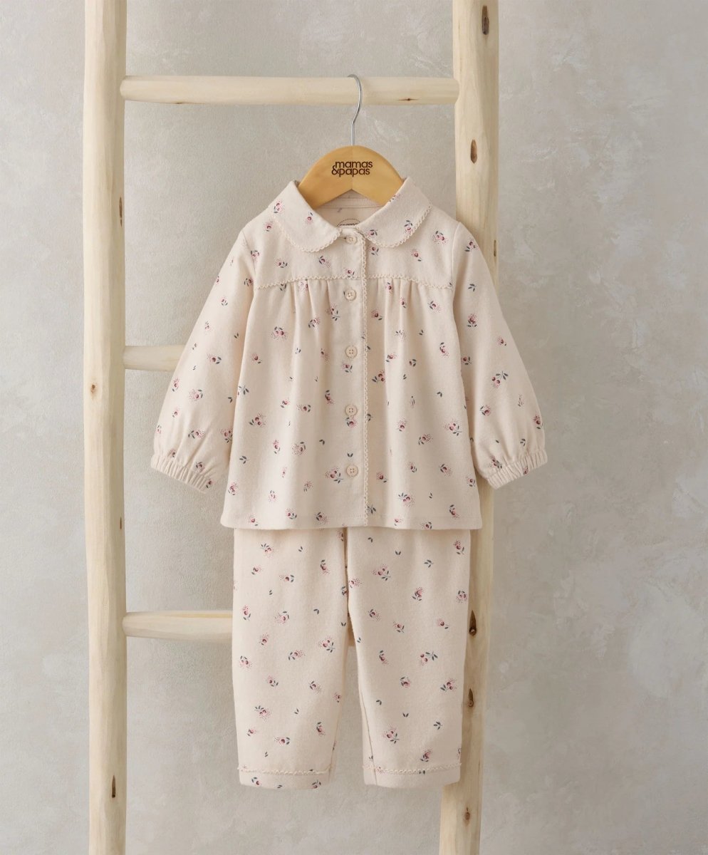 Cherry Woven Pyjamas | Sleepsuit | Mamas & Papas for Mamas & Papas LB - 6hr
