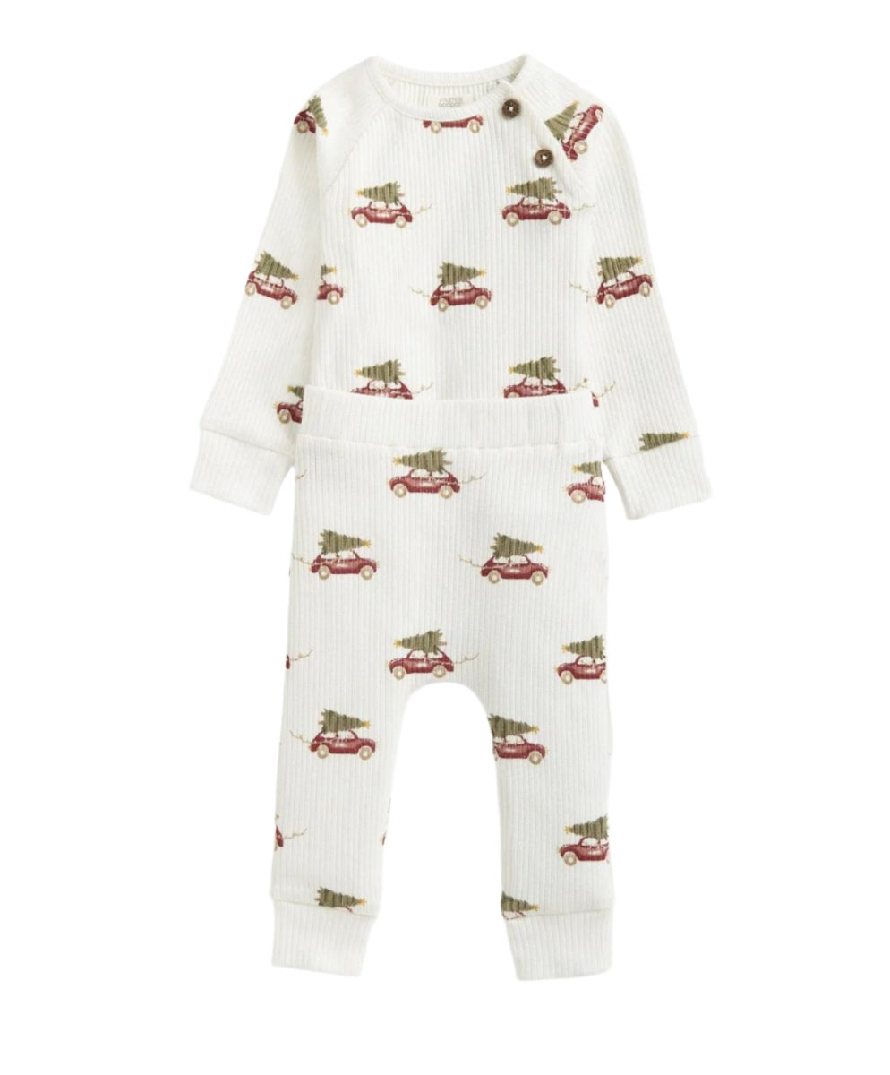 Christmas Car Bodysuit & Leggings | Set | Mamas & Papas for Mamas & Papas LB - 6hr