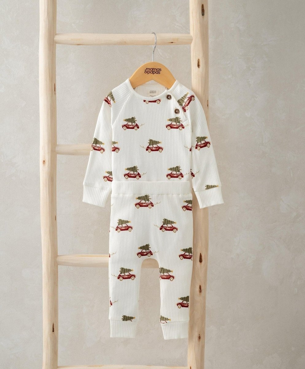 Christmas Car Bodysuit & Leggings | Set | Mamas & Papas for Mamas & Papas LB - 6hr