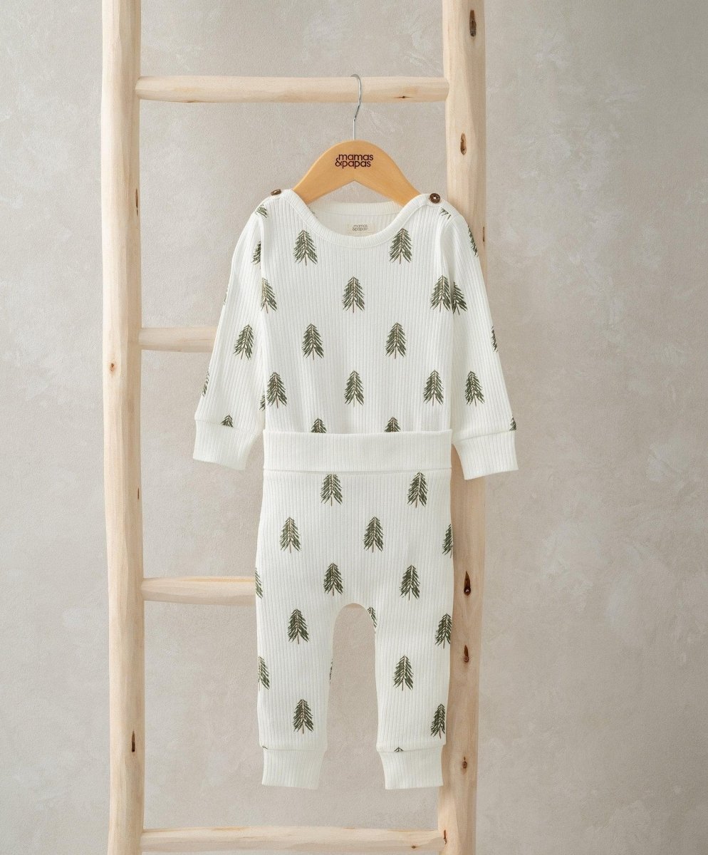 Christmas Tree Bodysuit & Leggings | Set | Mamas & Papas for Mamas & Papas LB - 6hr