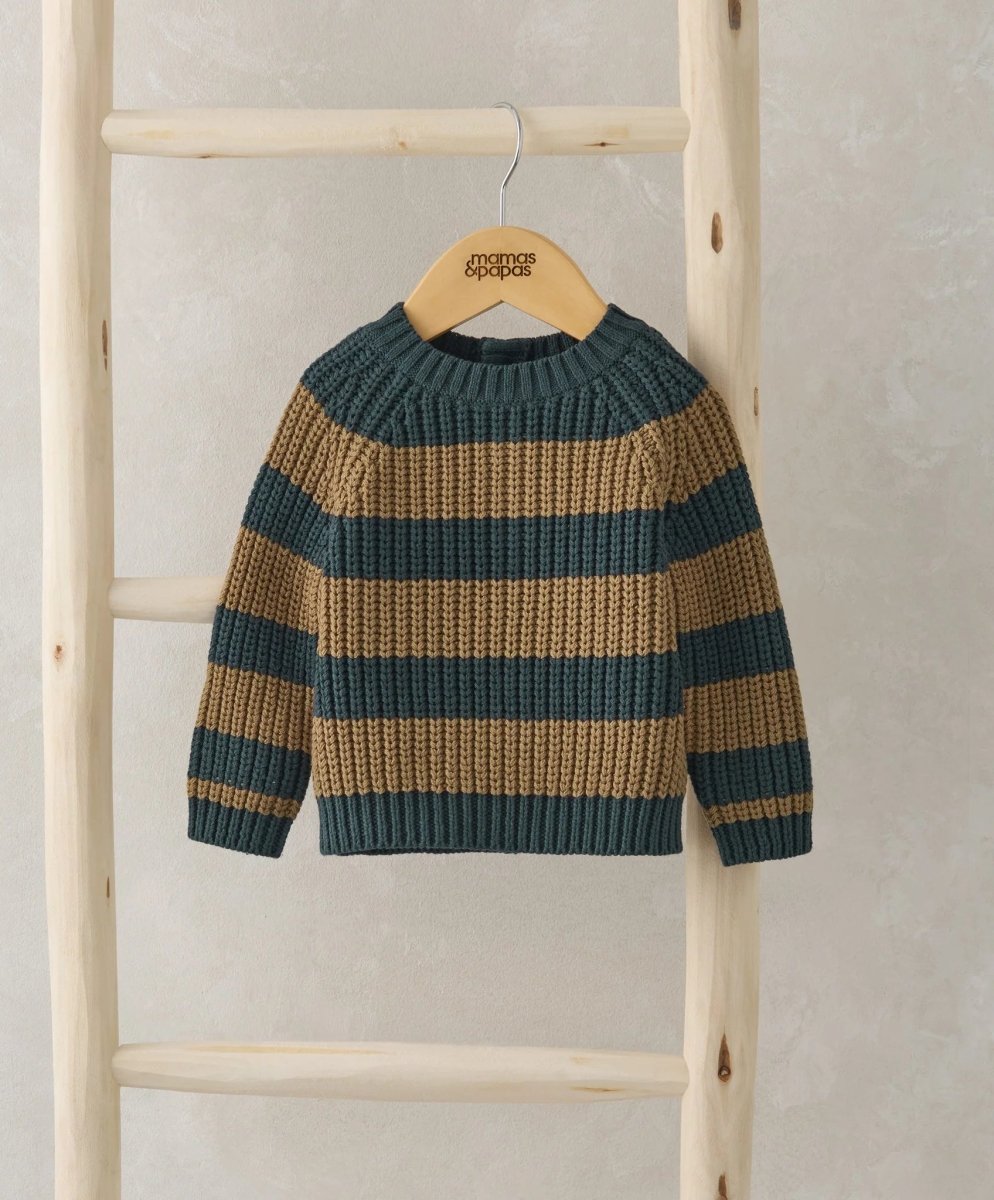 Chunky Knitted Stripe Jumper | Pant | Mamas & Papas for Mamas & Papas LB - 6hr