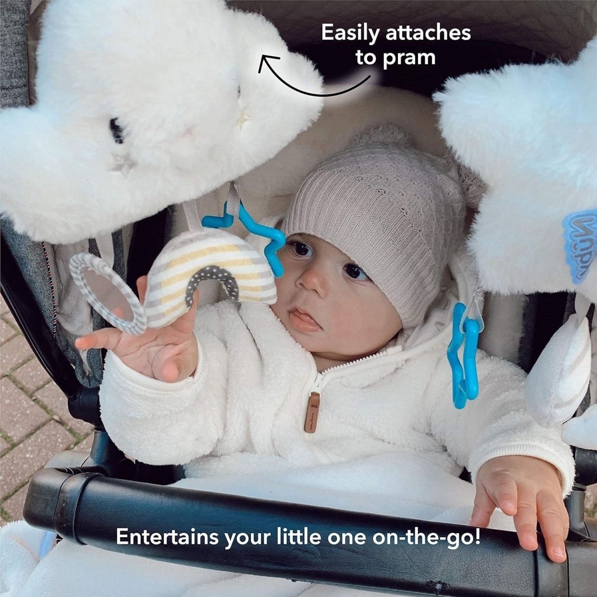 Cloud Pram Baby Toy | Activity Toy | Nuby for Mamas & Papas LB - 6hr