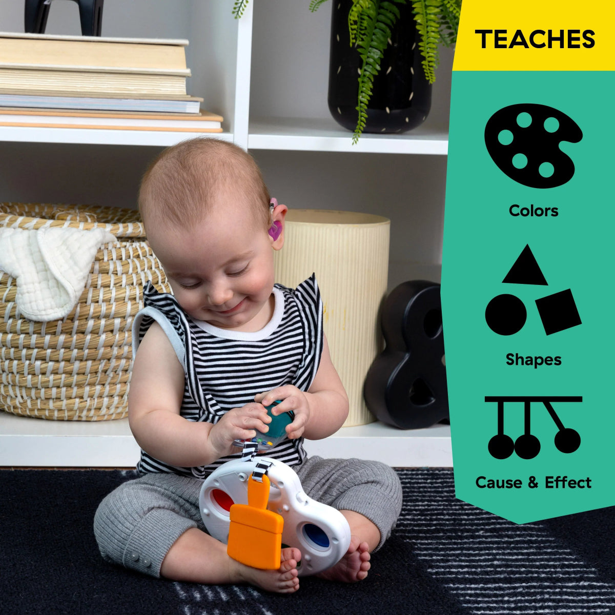 Color Palette Popper Sensory Toy, Ages 6 - 36 months | Sensory Toy | Baby Einstein for Mamas & Papas LB - Activity & Sensory Toys