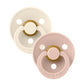 Colour 2 PACK - Ivory/Blush | Pacifier | Bibs for Mamas & Papas LB - Dummies & Soothers