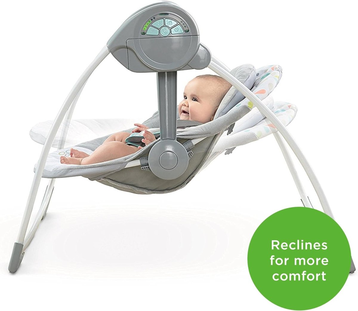 Comfort 2 Go Compact Portable 6 - Speed Cushioned Baby Swing With Music | Swing | Ingenuity for Mamas & Papas LB - Furniture & Nursery
