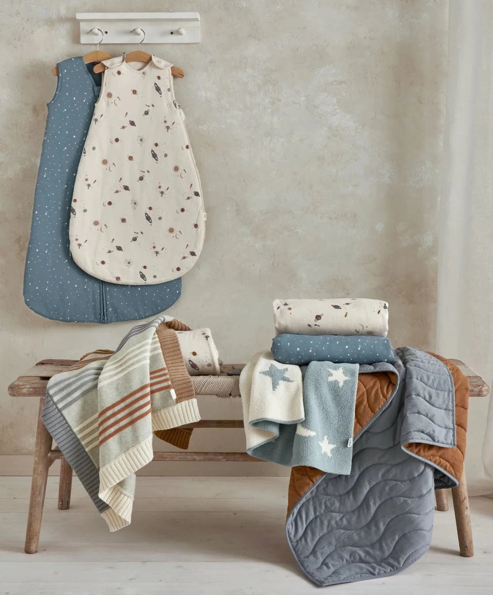 Cotbed Fitted Sheets (Pack of 2) - Planet/Blue Star | Sheet bed | Mamas & Papas for Mamas & Papas LB - Furniture & Nursery